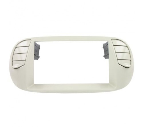 2-DIN frame Fiat 500 08-15  pearl grey