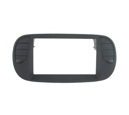 2-DIN frame Fiat 500 08-15 soft touch  zwart
