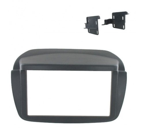 2-DIN frame Fiat Doblo 10-15  Opel Combo 12-15  zwart
