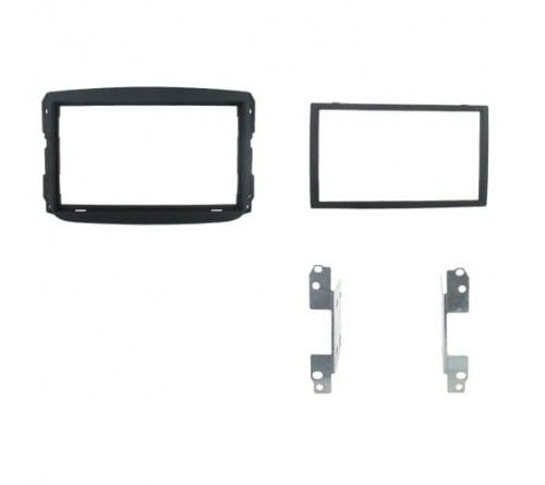 2-DIN frame Fiat 500L 12- zwart