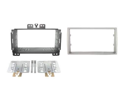 2-DIN frame Hyundai i20 08-12  zilverkleurig