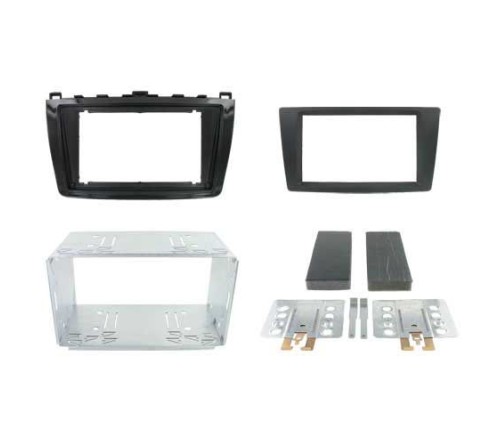 2-DIN frame Mazda 6-serie 10-14  piano zwart