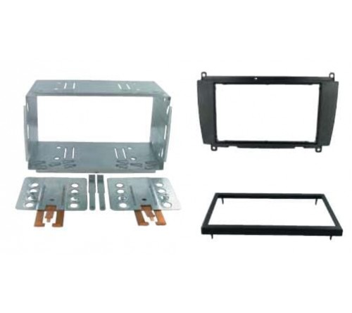 2-DIN frame Mercedes CLK-class (W209) 05-09 zwart