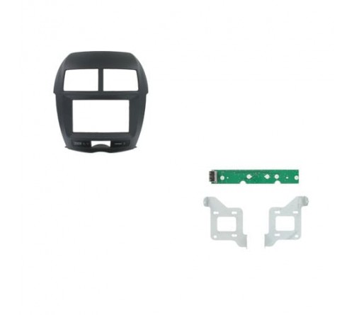 2-DIN frame Mitsubishi ASX 10-12  zwart
