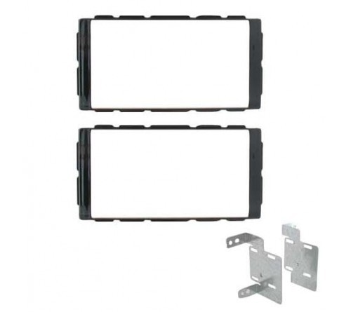 2-DIN frame Nissan Micra 14-  Note 14-19  zwart