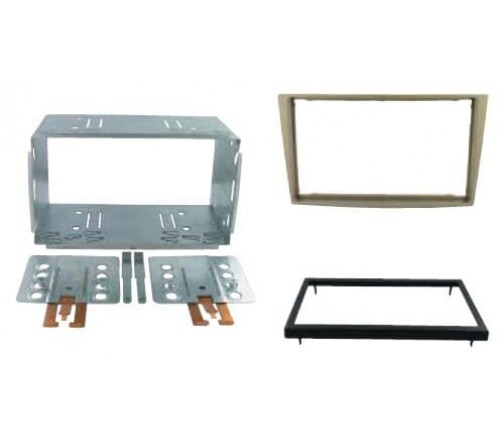 2-DIN frame Opel Astra 04-10 met metaal  antraciet