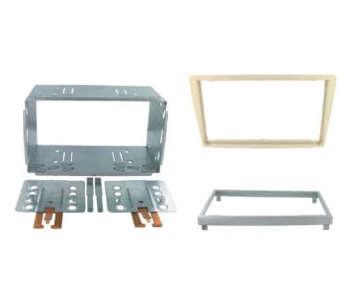 2-DIN frame Opel Signum 05-08  Vectra 05-09  zilverkleur