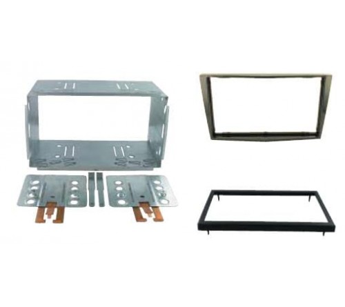 2-DIN frame Opel Corsa 06-14 met metaal  piano zwart