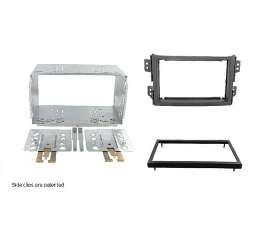 2-DIN frame Opel Agila  Suzuki Splash 08-14 metaal fr  zwart