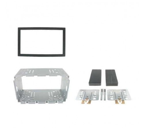 2-DIN frame Saab 9-5 97-05 met metaal  zwart