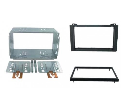 2-DIN frame Saab 9-3 06-11  zwart