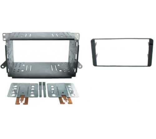 2-DIN frame Toyota Hilux 07-12 met metaal  zwart