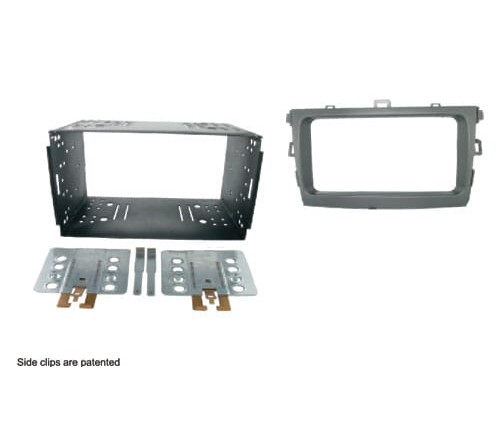 2-DIN frame Toyota Corolla 09-13 metaal  grijs zilverkleur