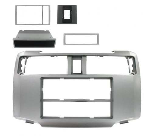 2-DIN frame Toyota 4Runner 10- zilverkleurig