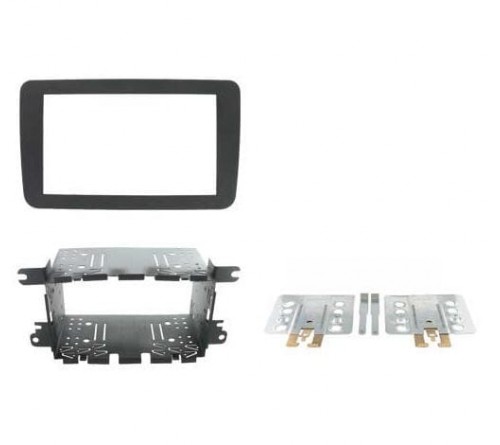 2-DIN frame Skoda  VW Golf 5-6  T5 08-15 metaal  zwart