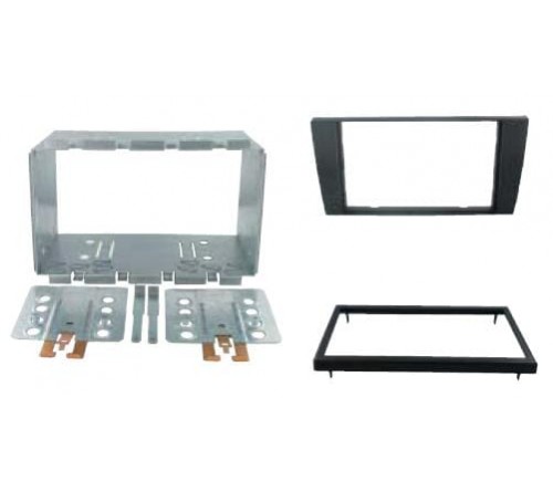 2-DIN frame Audi A6 Pioneer+Kenwood 01-04 zwart