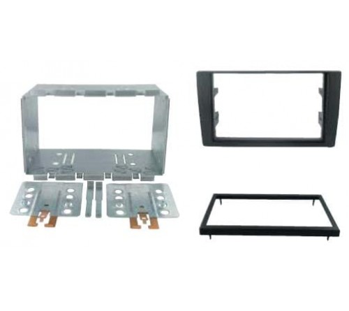 2-DIN frame Audi A4 02-06  zwart