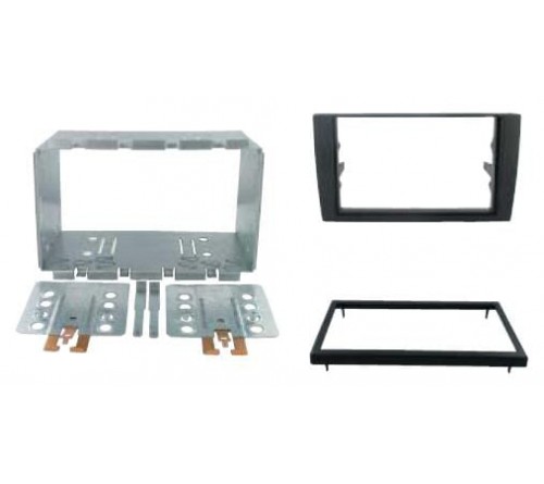 2-DIN frame Audi A4 07-09  zwart