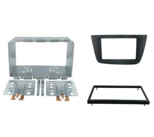 2-DIN frame Seat Altea 04-14  Toledo 05-12  metaal  zwart