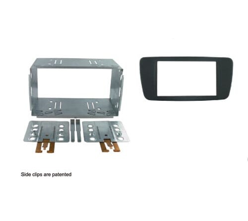 2-DIN frame Seat Ibiza 08-14 metaal  zwart