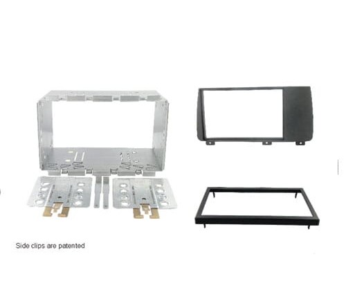 2-DIN frame Volvo S60  V70  XC70 04-09 met metaal  zwart