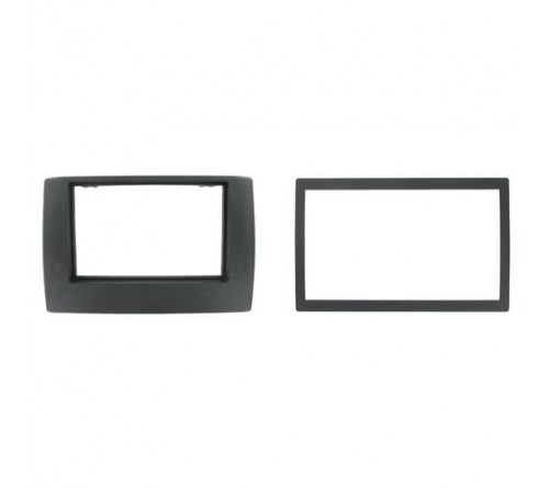 2-DIN frame Fiat Stilo 01-07 met rand  zwart