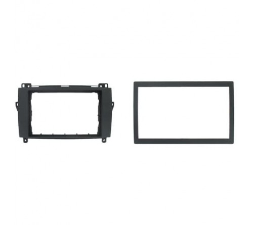 2-DIN frame Mercedes Sprinter  Vito  VW Crafter 07- zwart