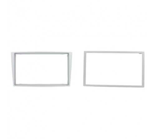 2-DIN frame Opel Corsa 00-06 Meriva 03-10 Tigra 04-10 zilver