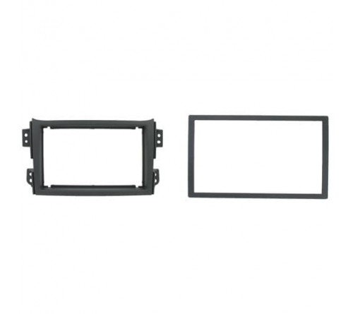 2-DIN frame Opel Agila  Suzuki Splash 08-14 met rand  zwart