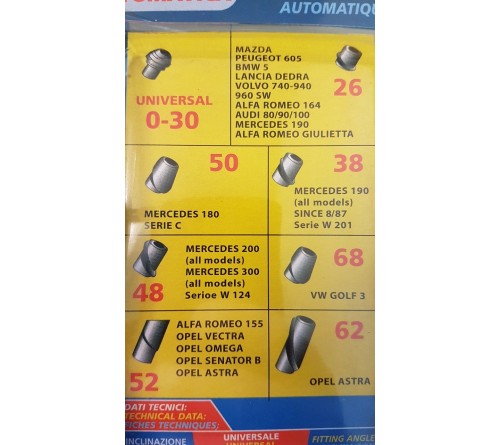 Antenne AM/FM inbouw Electrisch + 8 kopsets 1.5 mtr