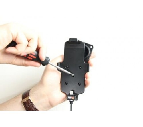 Brodit houder/lader Apple iPhone SE/5/5S met skin