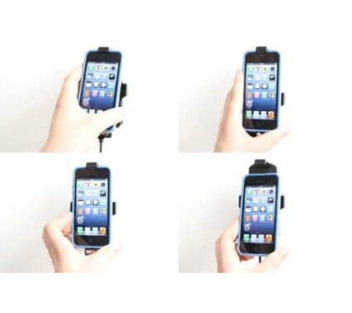 Brodit houder/lader Apple iPhone SE/5/5S met skin