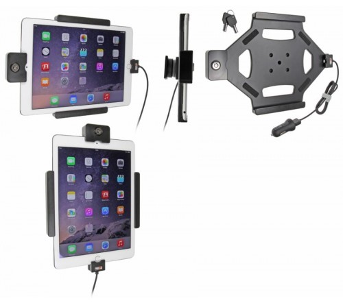 Brodit houder/lader iPad Air 2/Pro 9.7 USB Sig.Plug LOCK