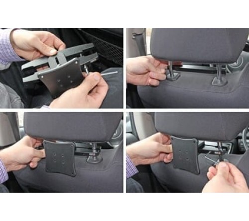 Brodit Headrest mount for Vesa 123/183 mm