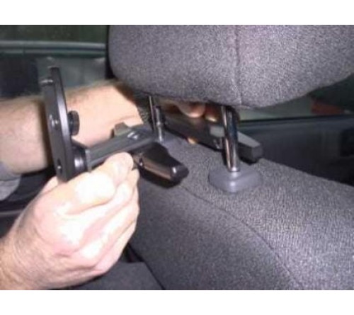 Head Rest Multimedia 123-183mm with vertical slot-angled BMW