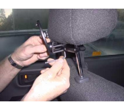 Head Rest Multimedia 123-183mm with vertical slot-angled BMW
