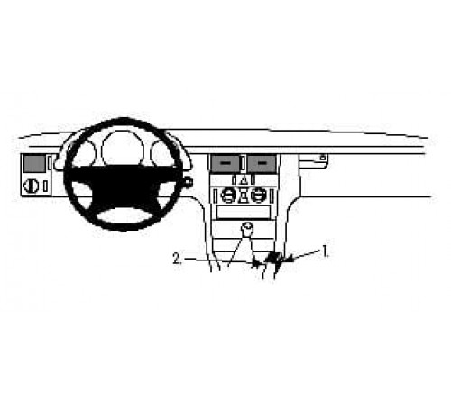 Proclip Mercedes Benz E-serie 95-01 Console mount