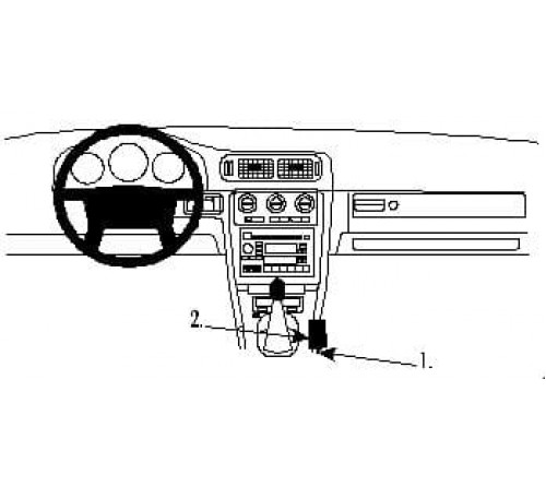 Proclip Volvo S70/V70 97-00/C70 97-05 Console mount