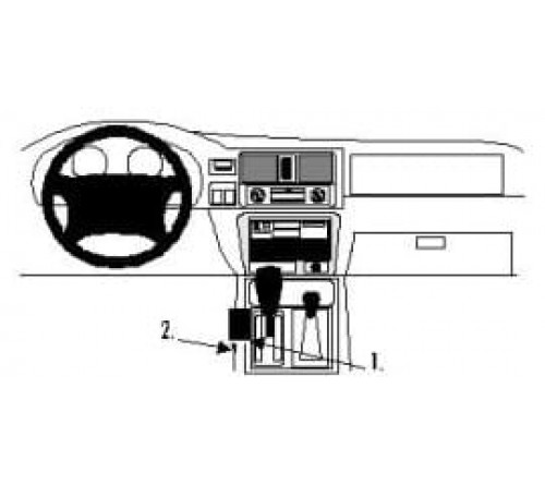 Proclip Honda Passport 98-02/Isuzu Rodeo 98-06 console Mount