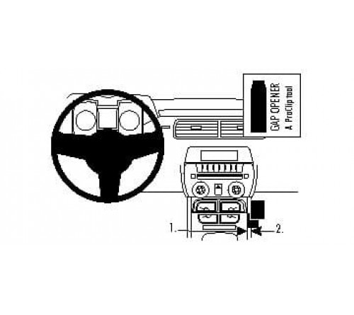 Proclip Chevrolet Camaro 10-15 (for USA) - console mount