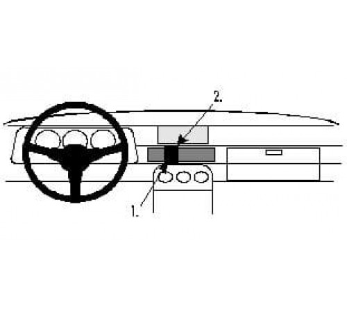 Proclip Porsche 924 76-88/944 82-85 Center mount