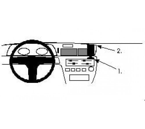 Proclip Toyota Carina 88-91 Center mount