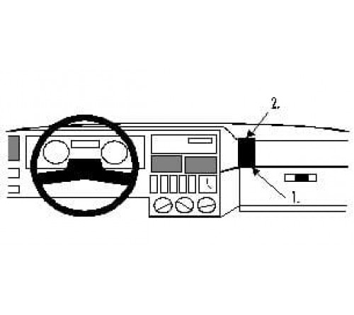Proclip Renault 19 89-92 Angled mount