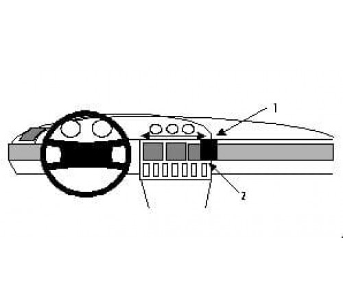 Proclip Audi 100 91-94/A6 95-97 Center mount