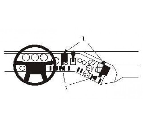 Proclip Volvo FL7/FL10 86-98 Center mount