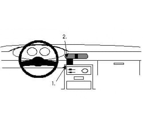 Proclip Mazda 121 91-95 Center mount