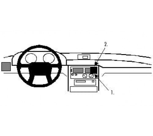 Proclip Mitsubishi SpaceWagon 92-98 Center mount