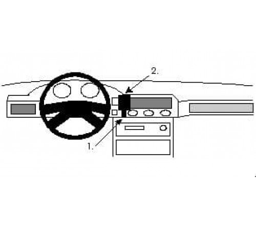 Proclip Ford Scorpio 92-94 Center mount