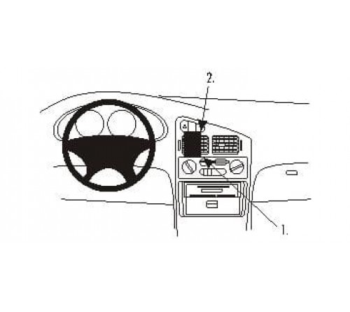 Proclip Mitsubishi Lancer 93-95 Center mount