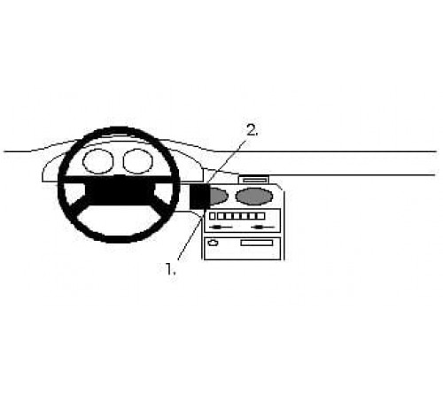 Proclip Mazda 626 92-97 Center mount